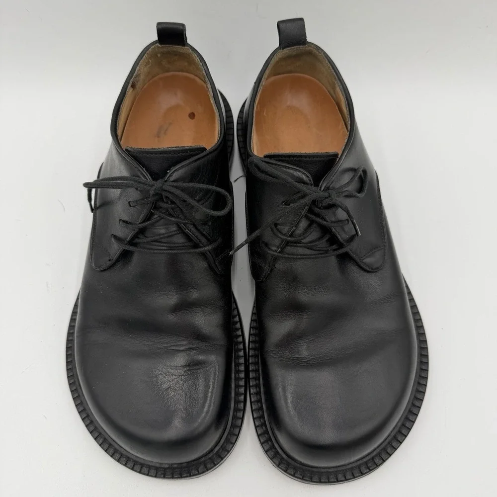 Betula Birkenstock Vintage Black Derby Shoes Leather Men's Size 9 Womens 11